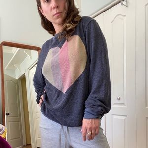 Cozy sweater - heart 💜